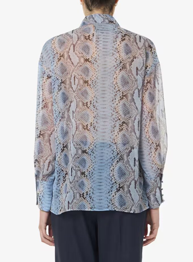 Camicia in georgette animalier - PENNYBLACK