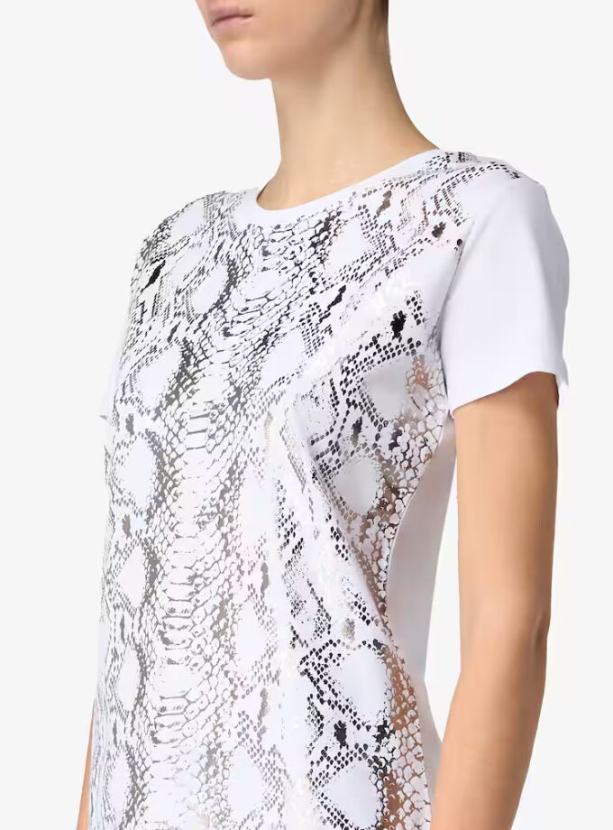 T-shirt slim con stampa laminata - PENNYBLACK