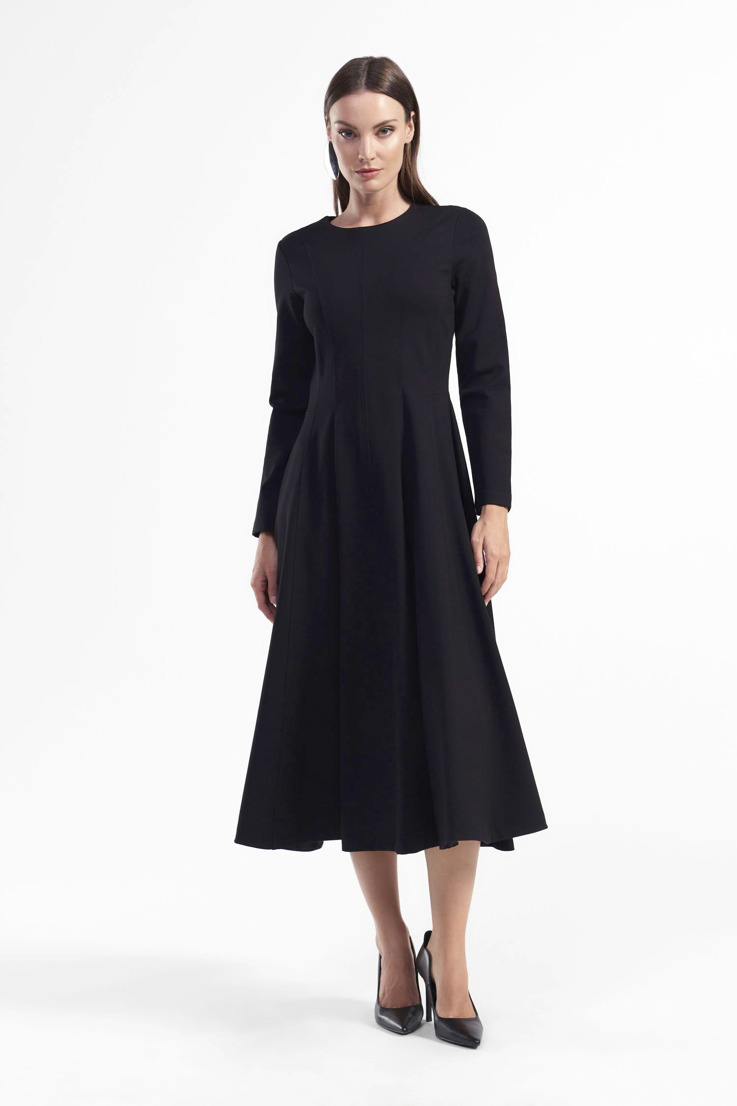 Abito midi con maniche lunghe – DIXIE MenhirShop