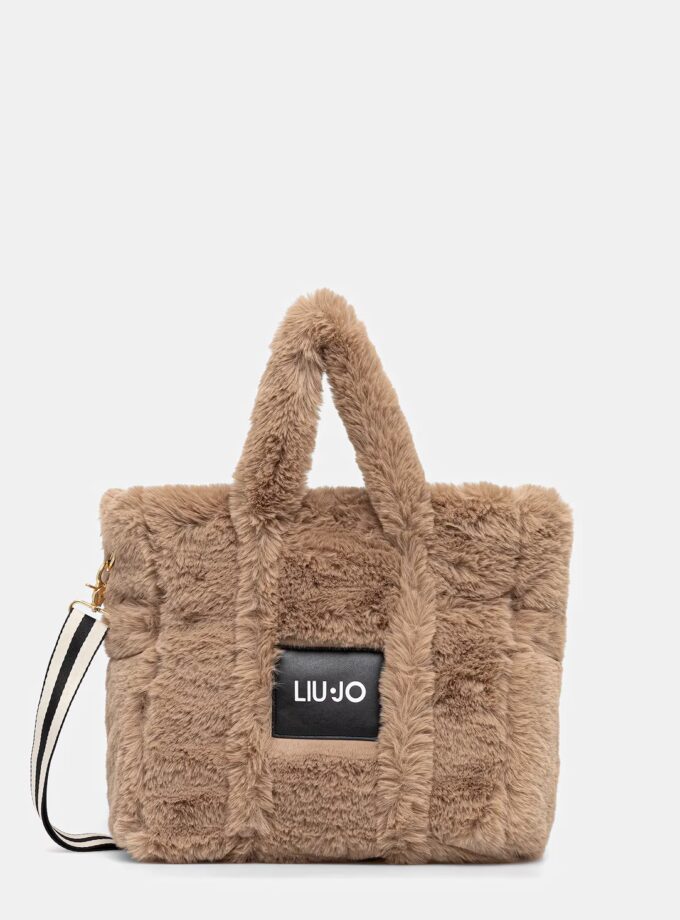 Borsa tracolla e manici in ecopelliccia - LIU JO