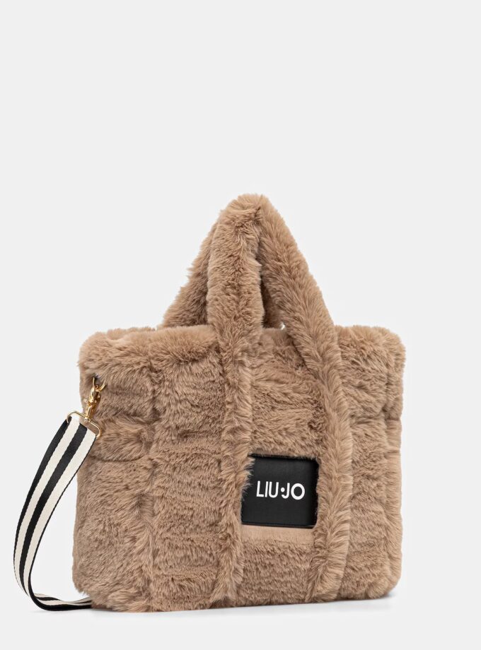 Borsa tracolla e manici in ecopelliccia - LIU JO