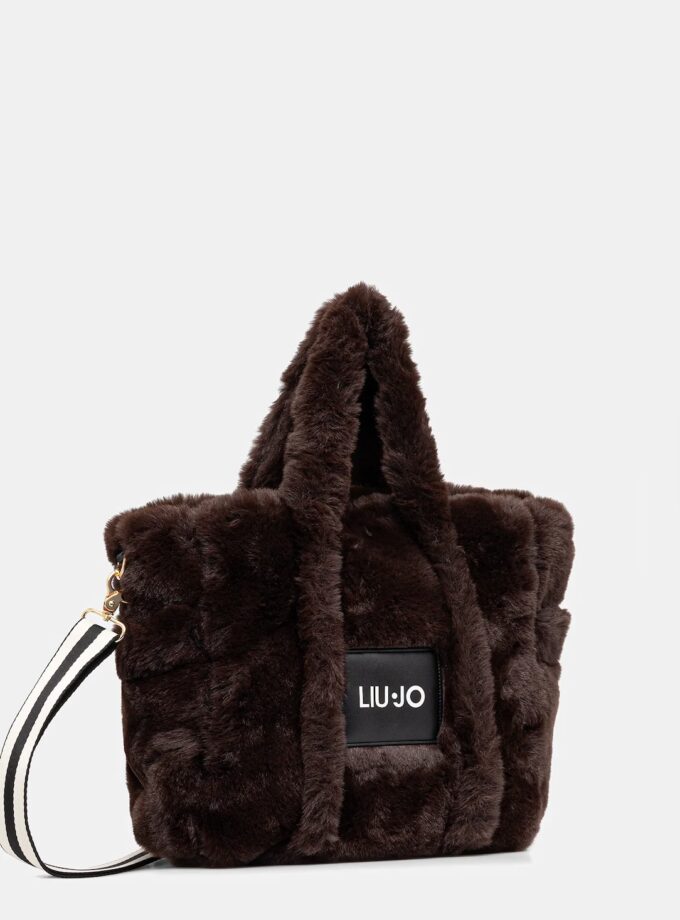 Borsa tracolla e manici in ecopelliccia - LIU JO