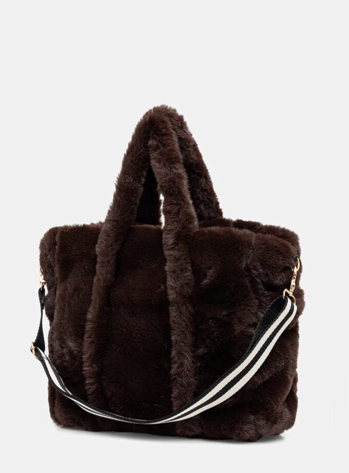 Borsa tracolla e manici in ecopelliccia - LIU JO