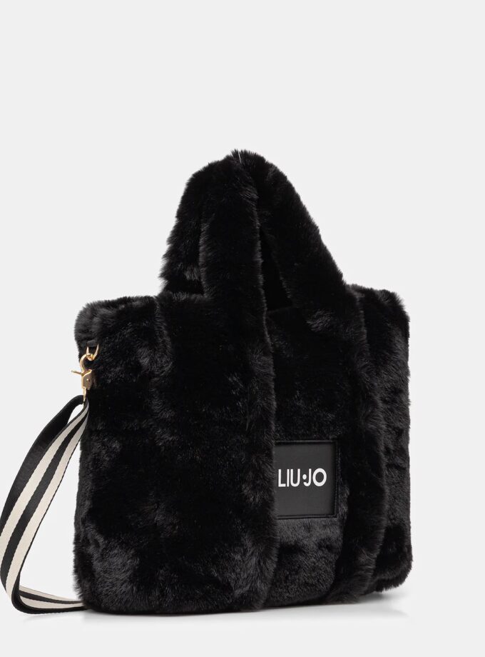 Borsa tracolla e manici in ecopelliccia - LIU JO